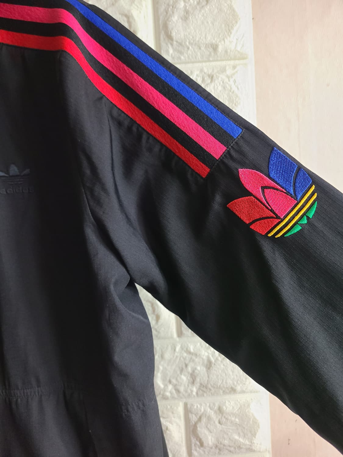 아디다스 삼선 후드 바람막이 블랙(실95) 상품이미지2