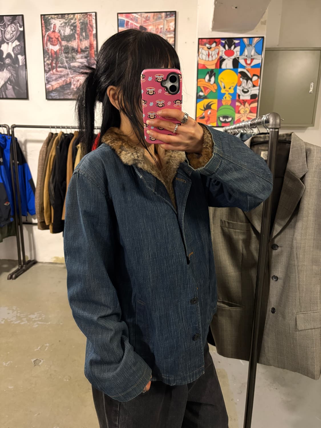 일제 빈티지 양털자켓 상품이미지2