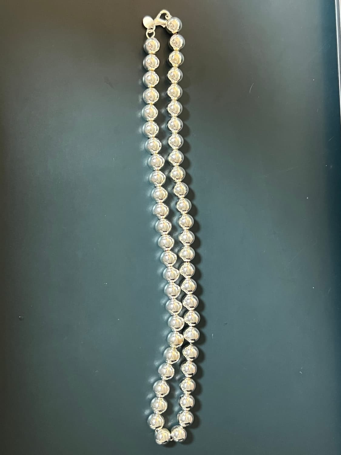 은볼 귀걸이+목걸이 셋트(10mm) 상품이미지3