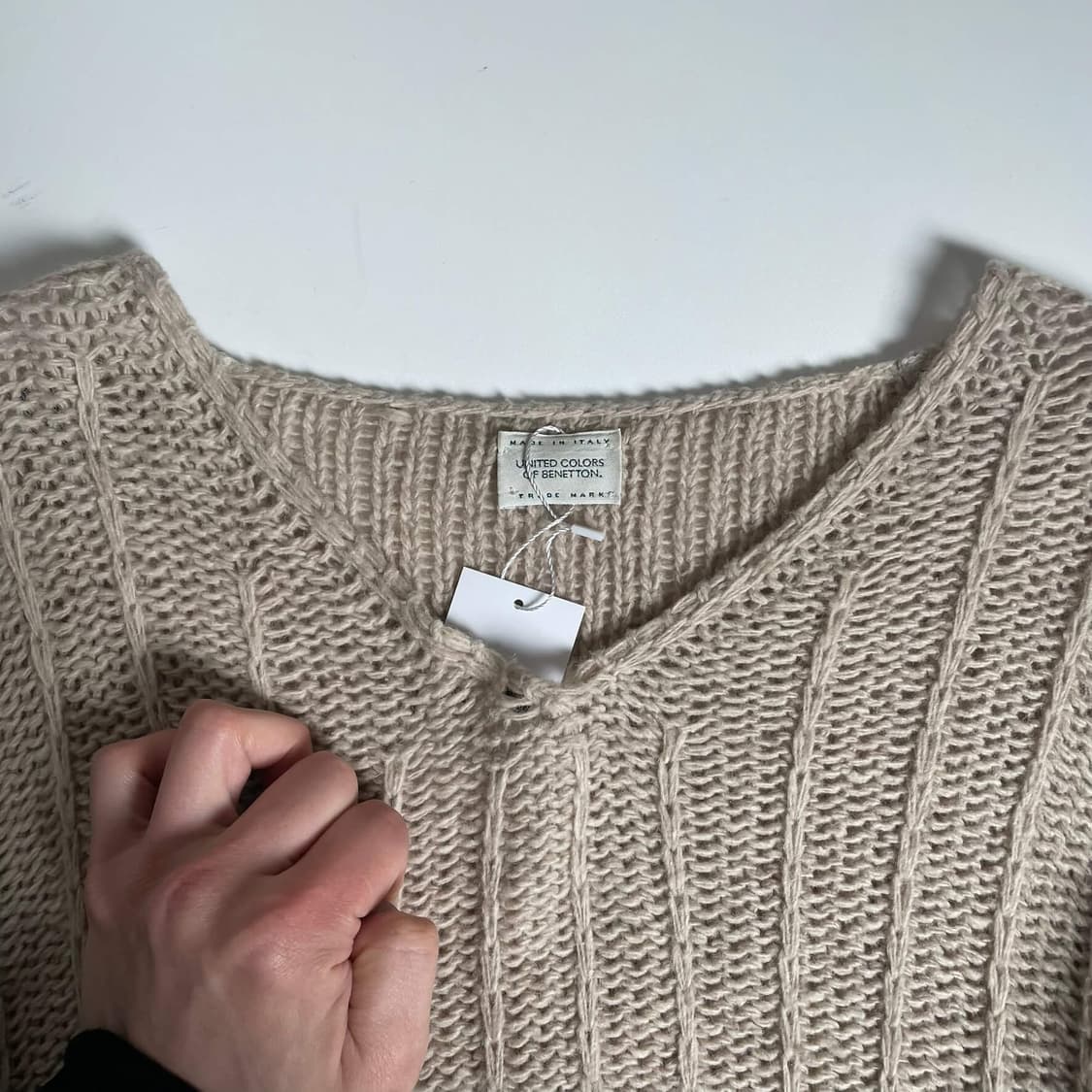 Benetton 울 블렌드 포켓 니트 (italy) 상품이미지5