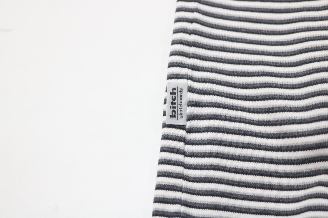 비치 스케이트보드 빈티지 스트라이프 브이넥 반팔 티셔츠 (L) 상품이미지10