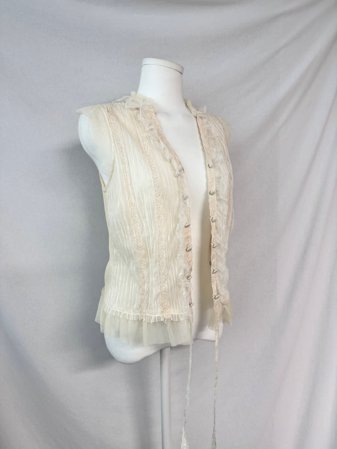 레이스 버튼 블라우스 상품이미지6