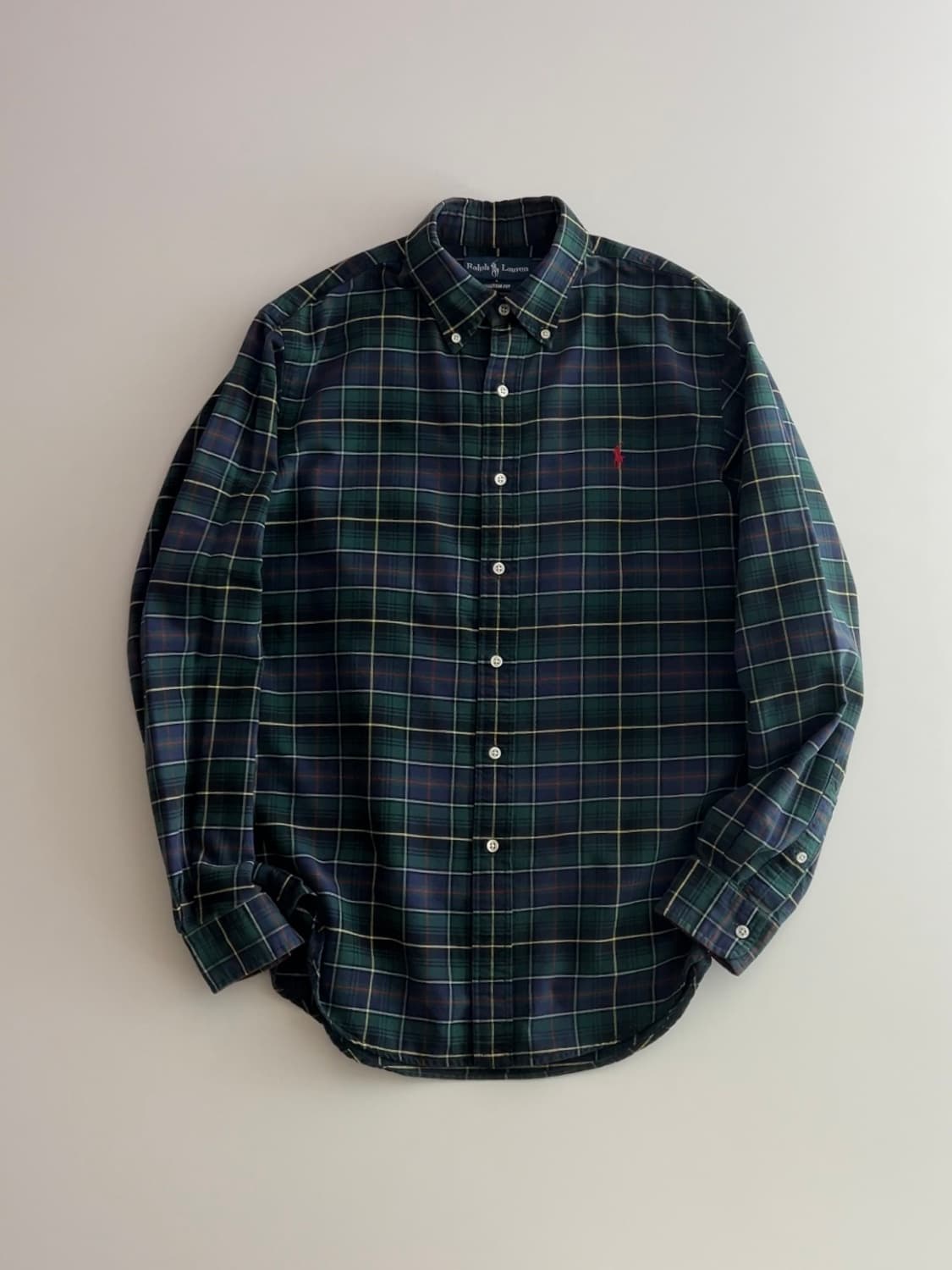 폴로 랄프로렌 커스텀 핏 체크 셔츠 M 상품이미지1