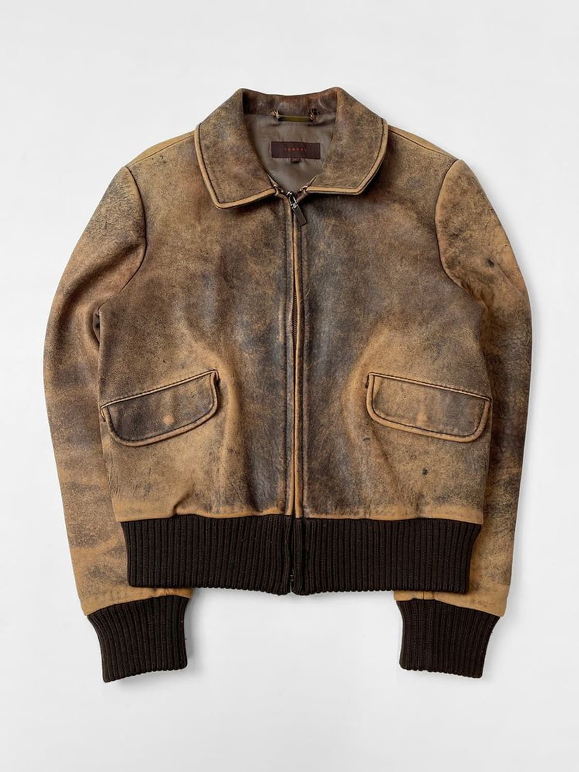 톰보이 00s 페이딩 A-2 플라이트 양가죽 자켓 A1402 상품이미지1