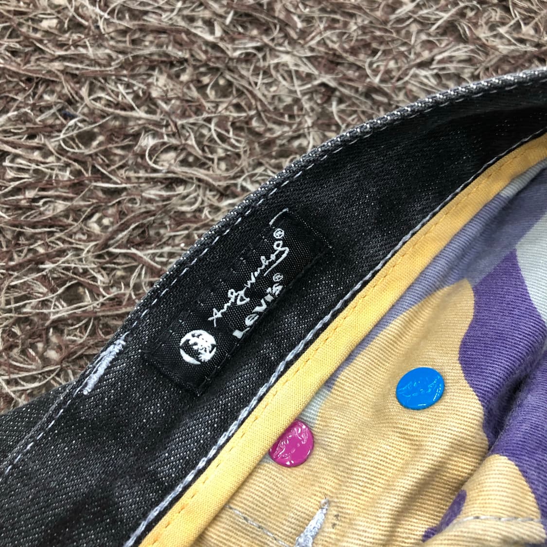 리바이스 앤디워홀 스트레이트 블랙 워싱 데님 팬츠 상품이미지7