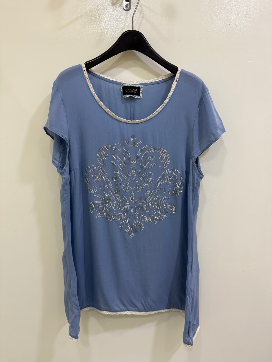 마리아니 플라워 비즈 반팔 정품 상품이미지1