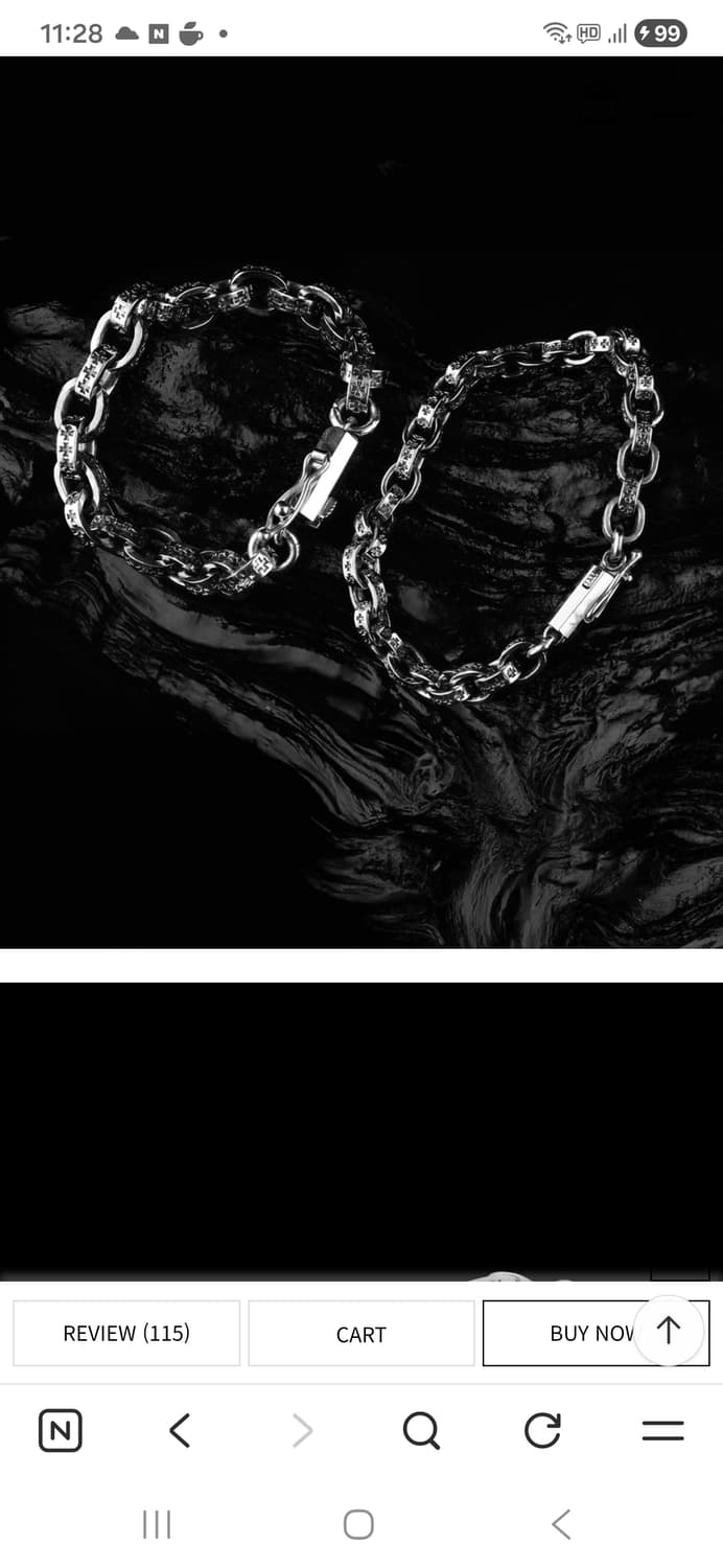 구매) 킹크로치 체인 팔찌 상품이미지1