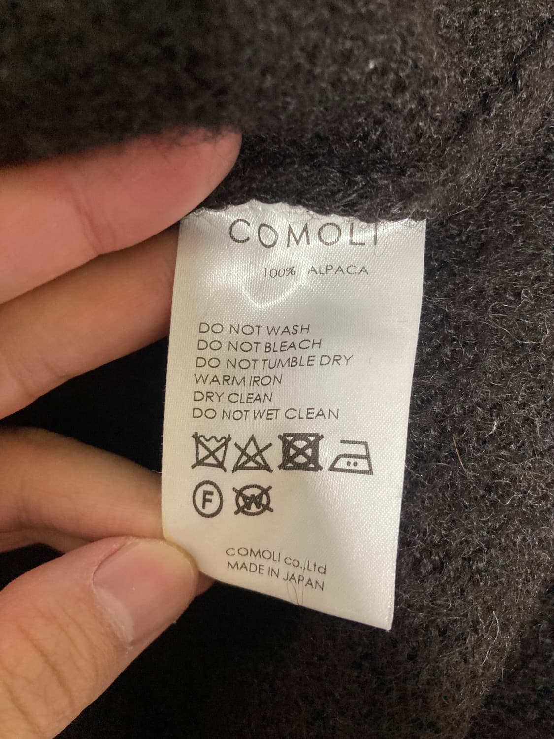 코모리 알파카 크루넥 니트 상품이미지3