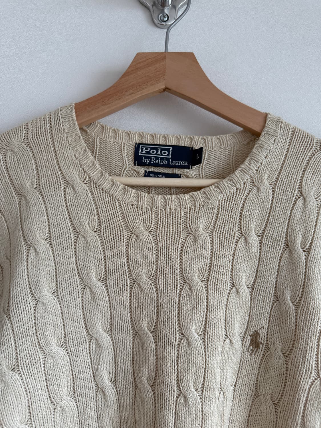 폴로 랄프로렌(Polo Ralph Lauren) 실크 꽈베기 니트 상품이미지3