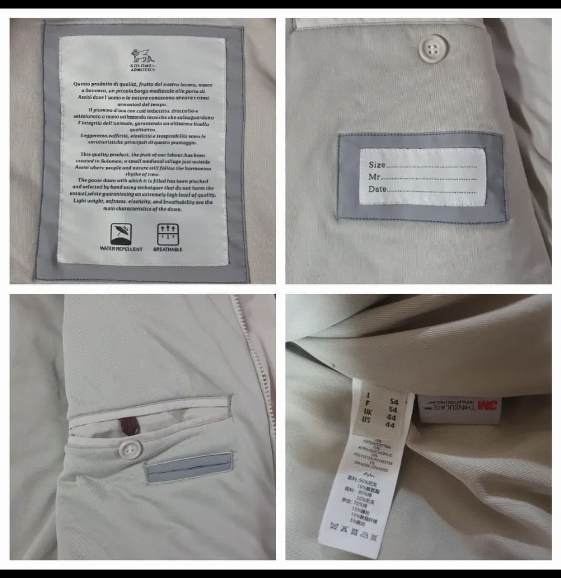 SOLOMEI AD MCCCXCI 피우마 덕다운 경량패딩 바람막이 54 상품이미지10