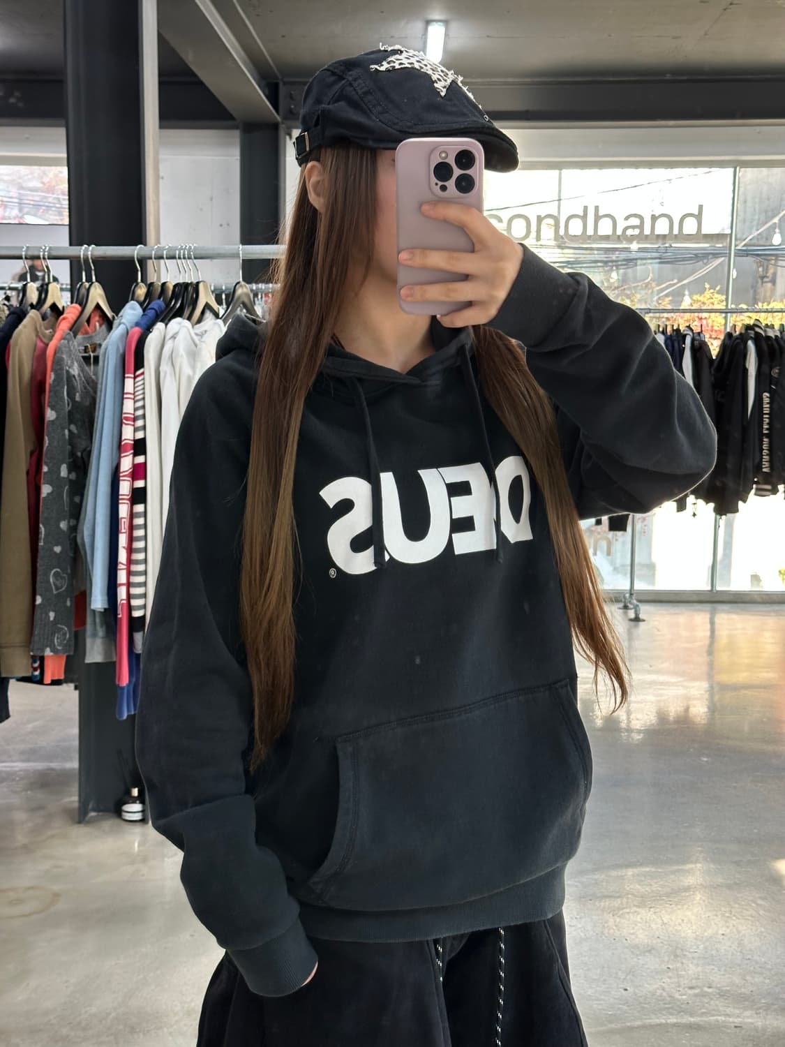 데우스 엑스마키나 빅로고 올캡스 후드집업 상품이미지1