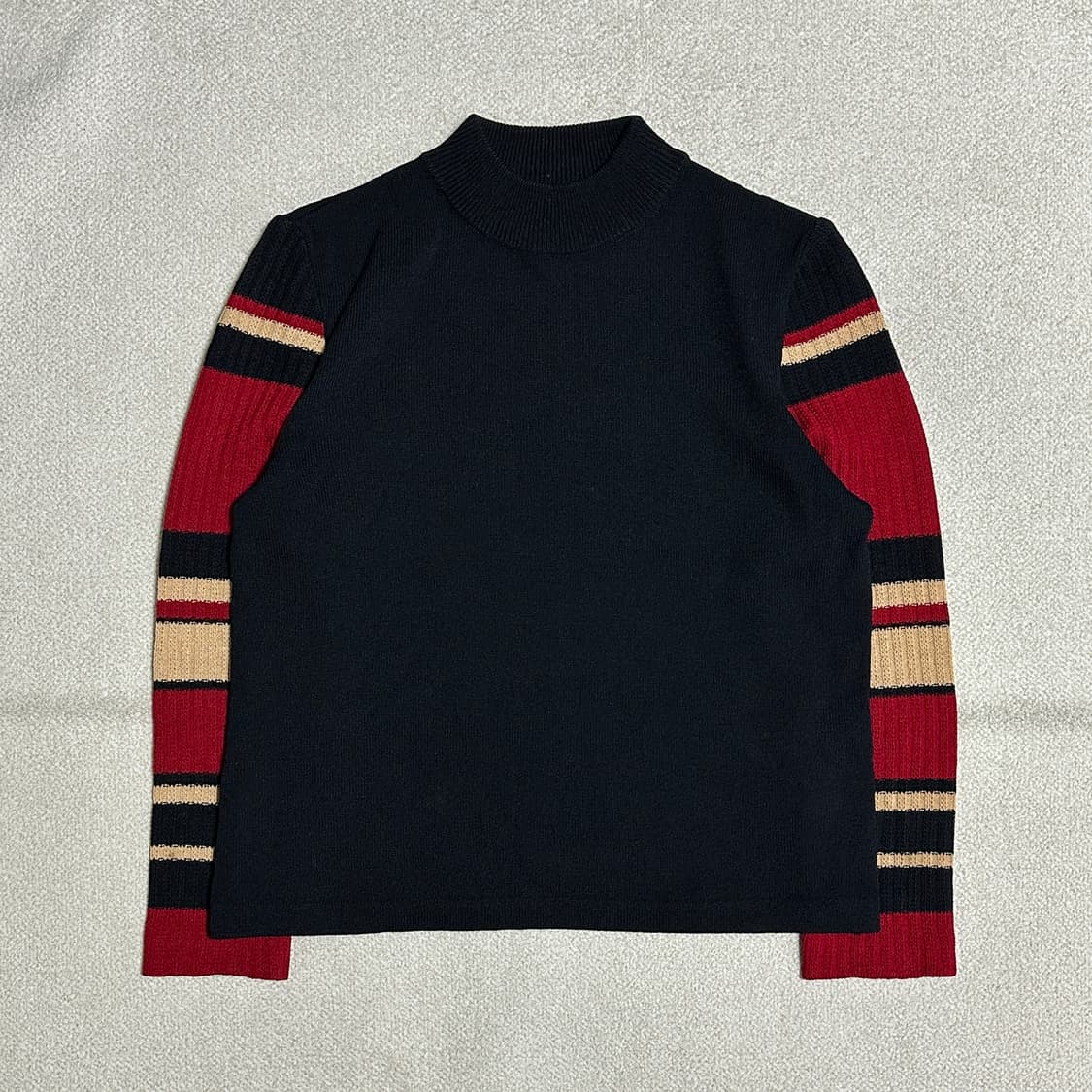 ST.JOHN SPORT 센존 스포츠 스트라이프 모크넥 스웨터 상품이미지2