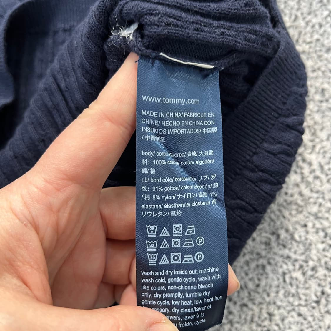 M 타미힐피거 케이블 니트 0403M 상품이미지3