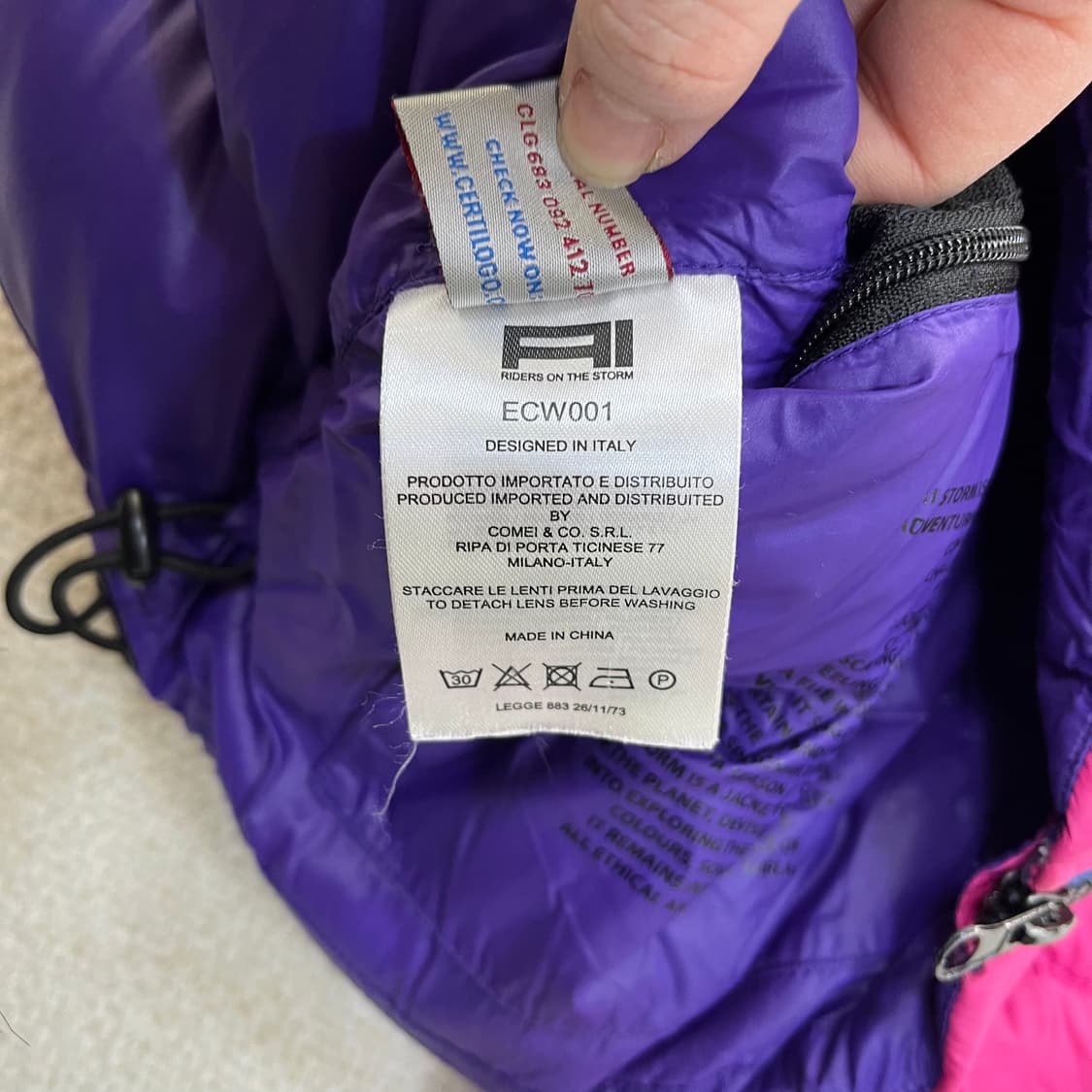 38 AI라이더스 고글 후드 패딩 0310M 상품이미지4