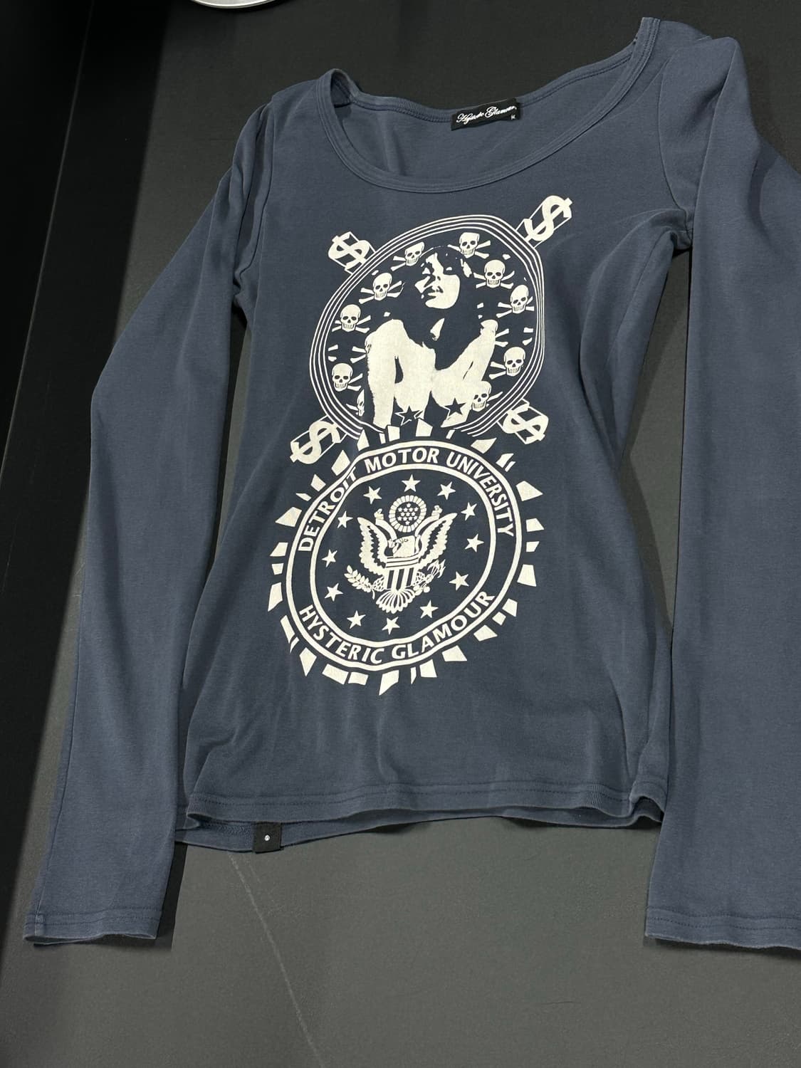 히스테릭 글래머 스컬 프린팅 롱슬리브 상품이미지4