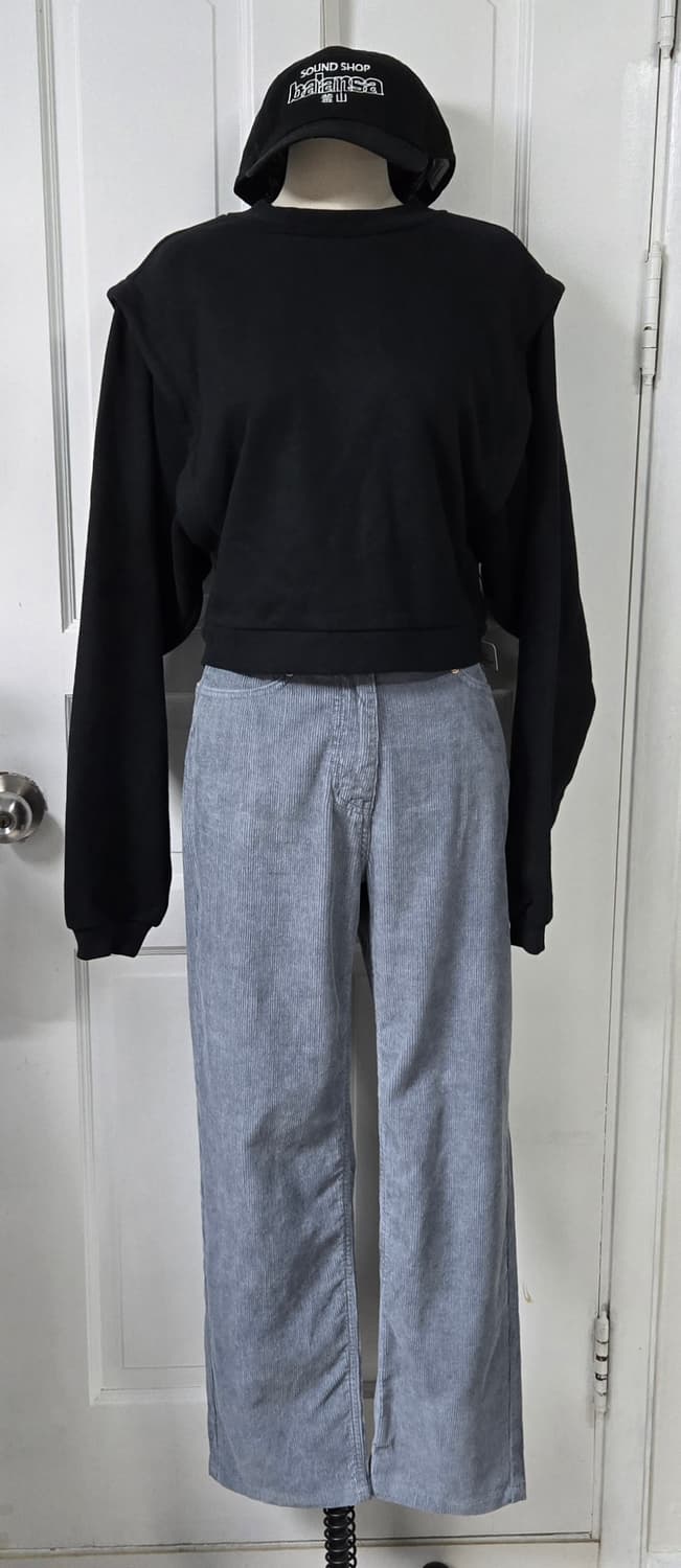 새상품)alo 크롭드 커버업 맨투맨 상품이미지3