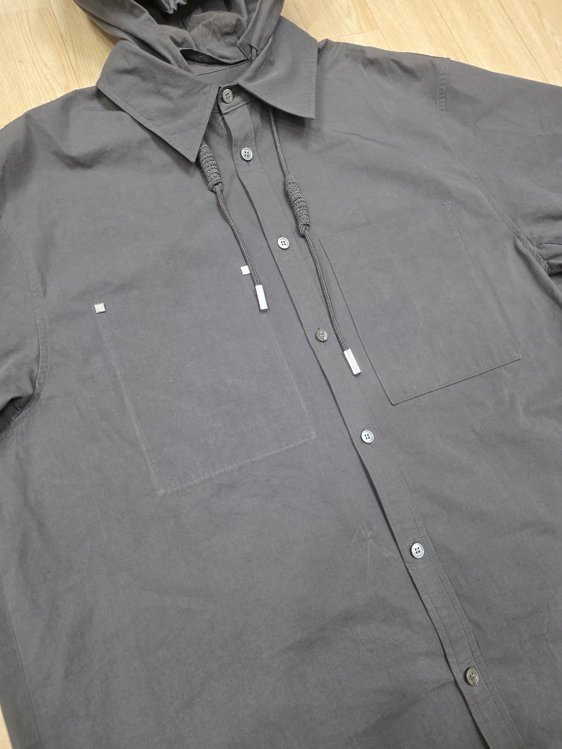 우영미 후드 오버셔츠 자켓 48 (후드탈부착가능) 상품이미지8