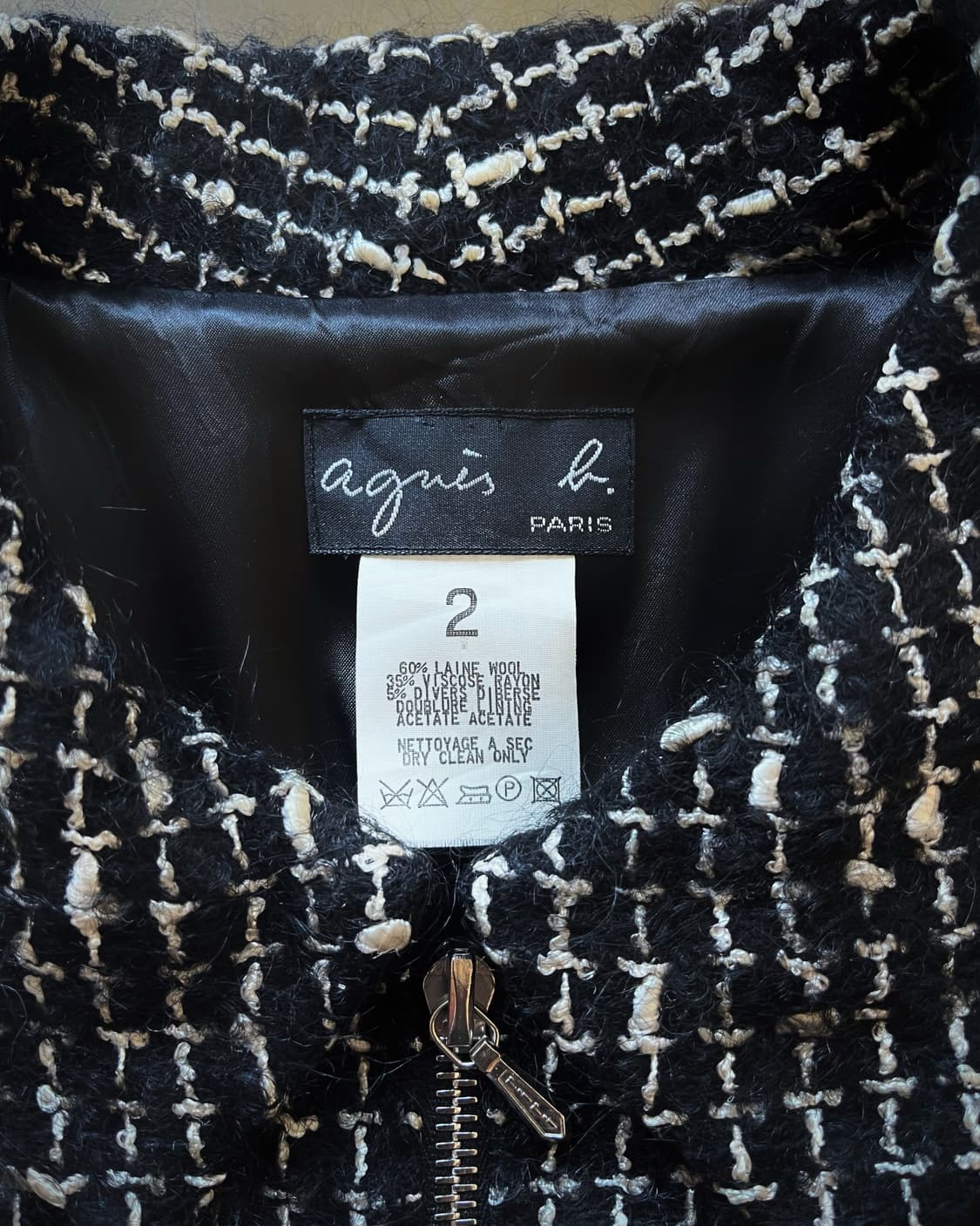 agnès b. Paris Archive Wool Tweed Jacket 상품이미지5