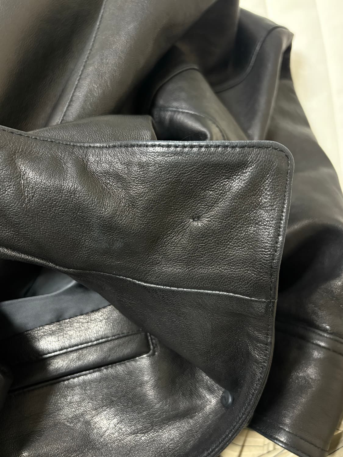 닐바이피 레더 블루종자켓 34사이즈 상품이미지9