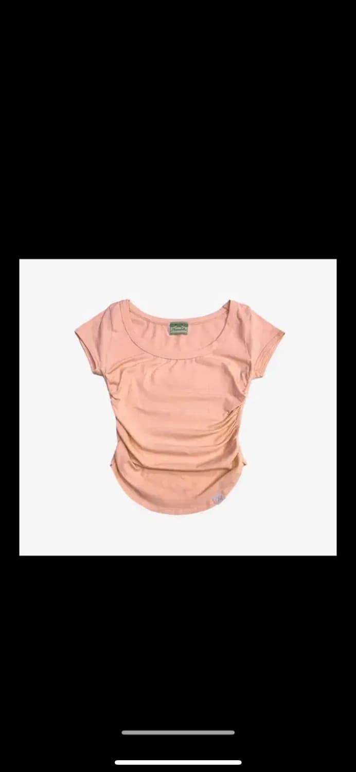 플노팔 뉴 모모 셔링 숏탑 오렌지 상품이미지1