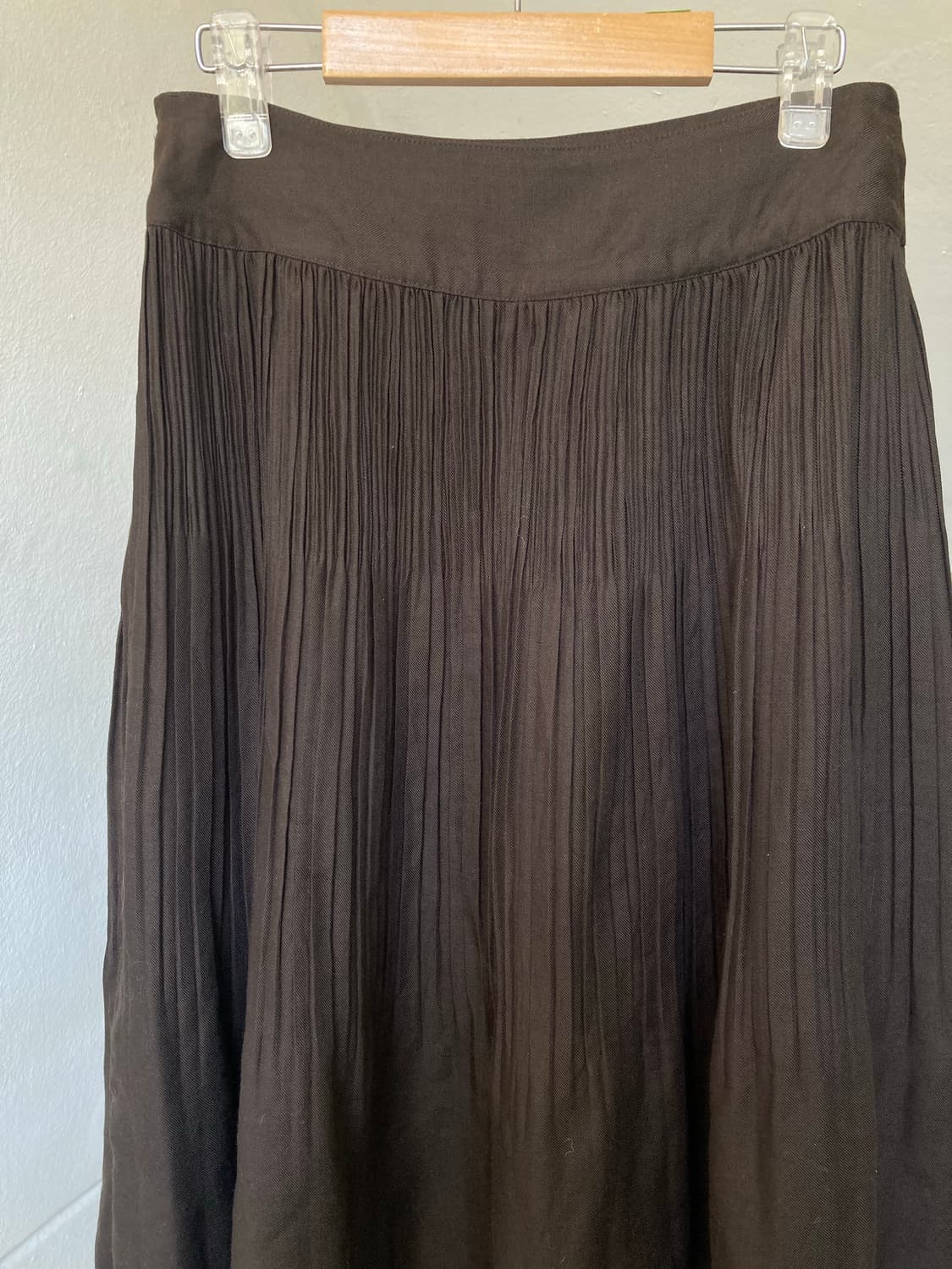 플레어 플리츠 미디 스커트 상품이미지2