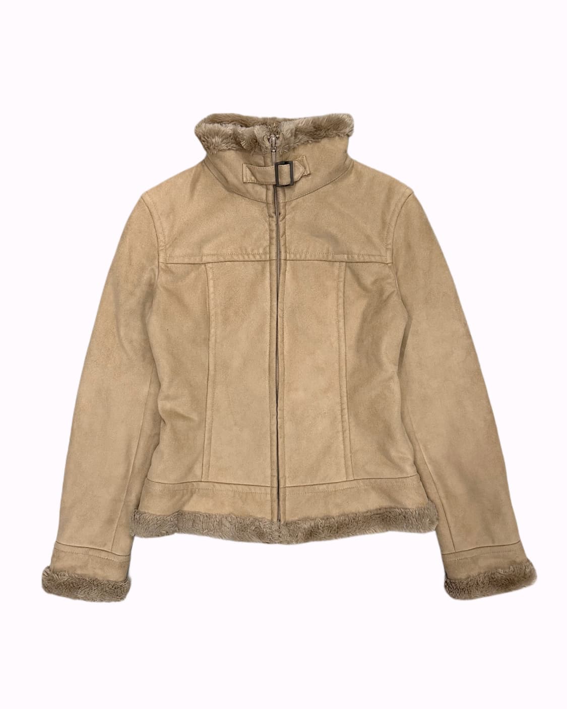 KUMIKYOKU beige fur shearling jacket 상품이미지1