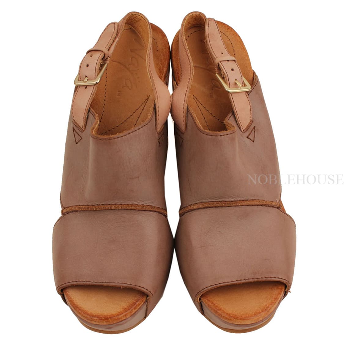 나야 인디언핑크 빈티지 슬링백 웨지 샌들 37.5 상품이미지2