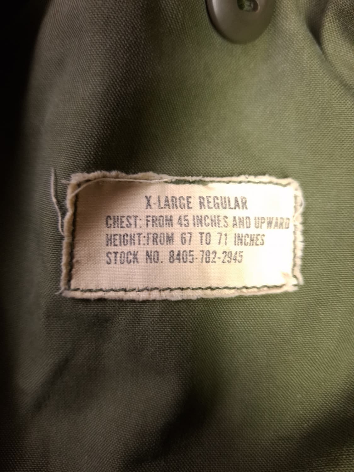 오리지날 미군 2세대 M-65 필드 야상 상품이미지3