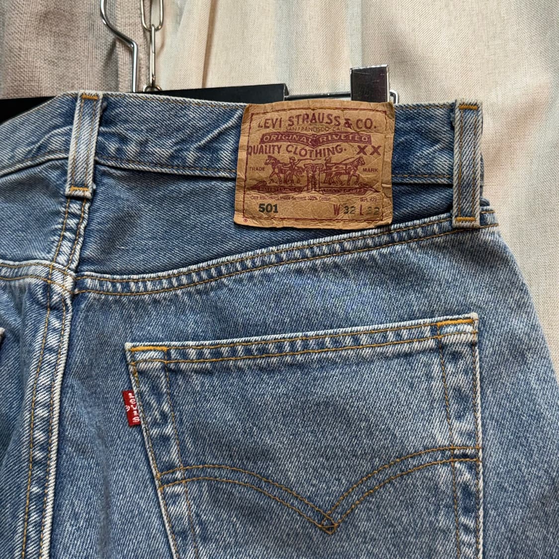 [32] 리바이스 501 터키 오리지널 중청 데님 팬츠청바지 상품이미지5