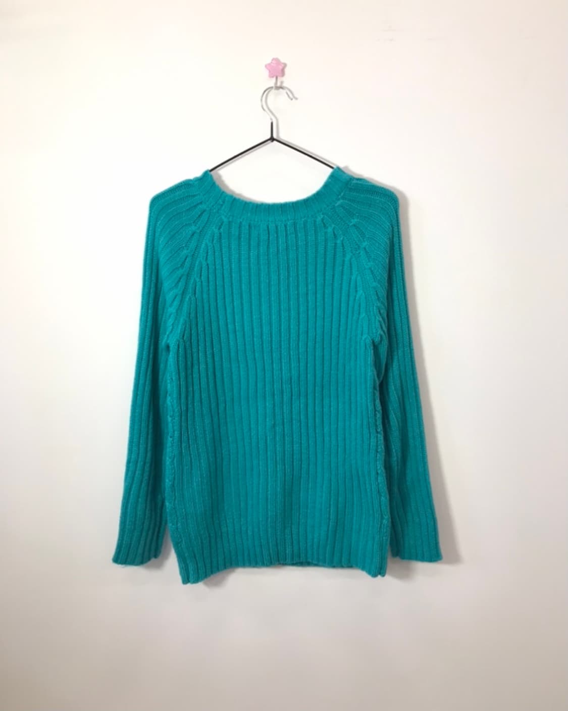 Jpn Mint Cable-Knit Crewneck Sweater 상품이미지2