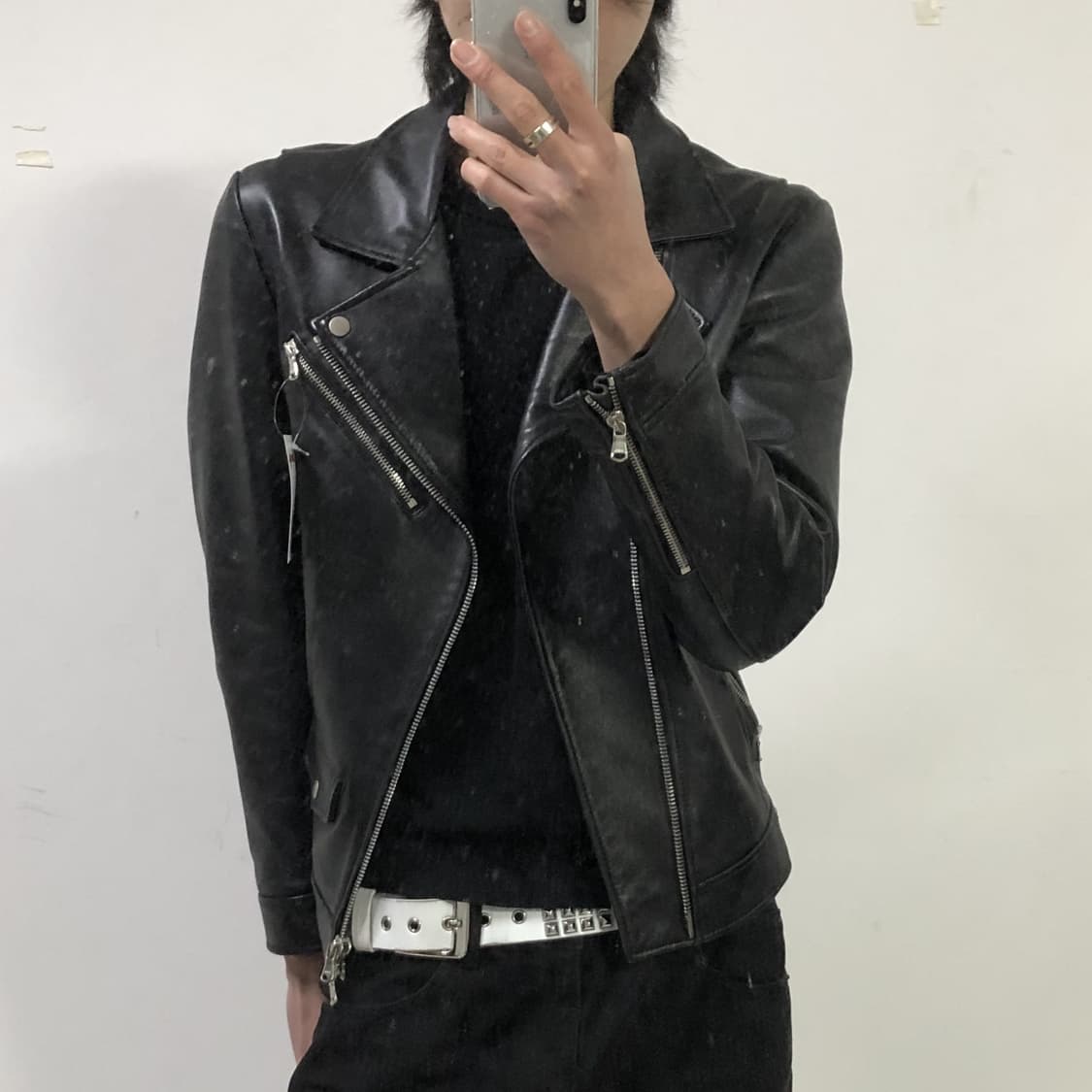 느와르라르메스 더블라이더 램스킨 레더자켓 상품이미지3