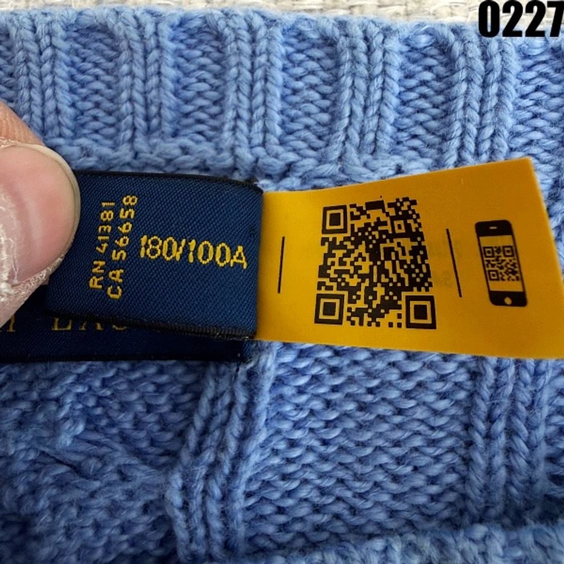 폴로 랄프로렌 케이블 니트 스웨터 L 0227 신형  상품이미지4