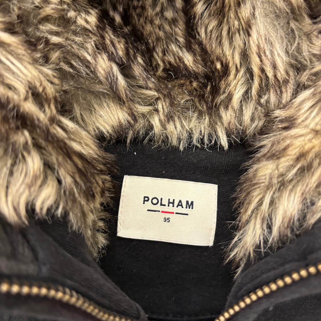 폴햄 y2k 양털 후드 집업 상품이미지3