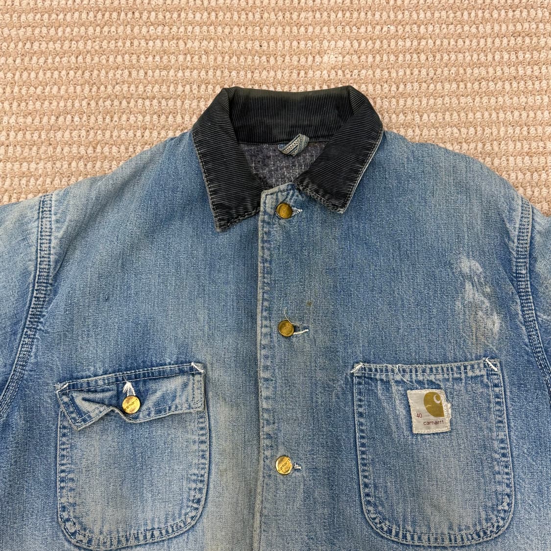 칼하트 빈티지 데님 초어 자켓 상품이미지2