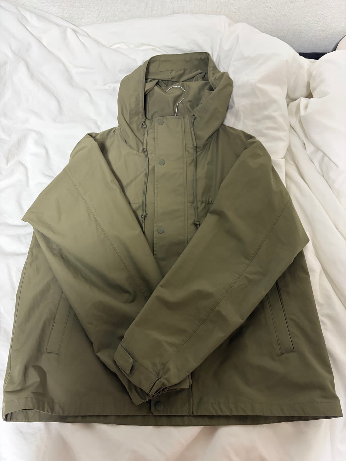 무인양품 발수 마운틴 파카 재킷 카키그린 XL 상품이미지6