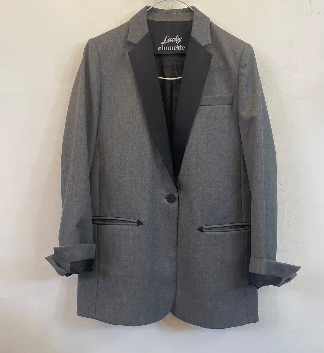 럭키슈에뜨 울자켓 36 블레이저 정장싱글자켓:) 울100 하객룩오피스룩 상품이미지1