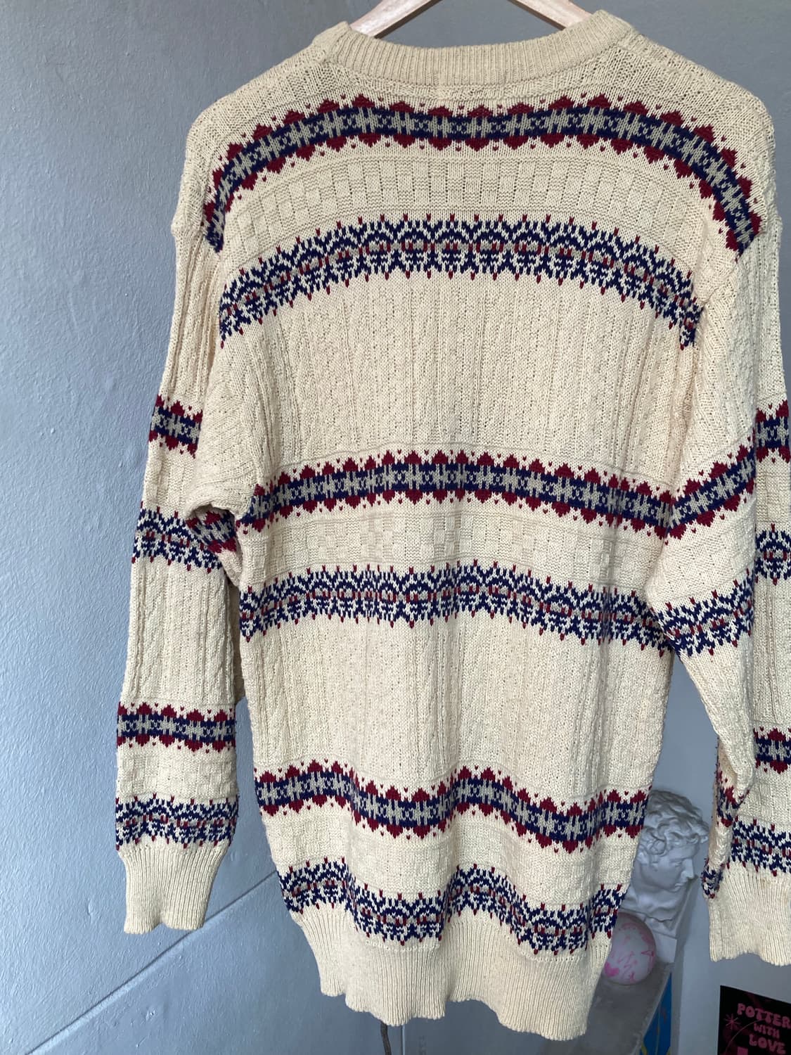 에스닉 그래니룩 모리걸 패턴 니트 상품이미지6