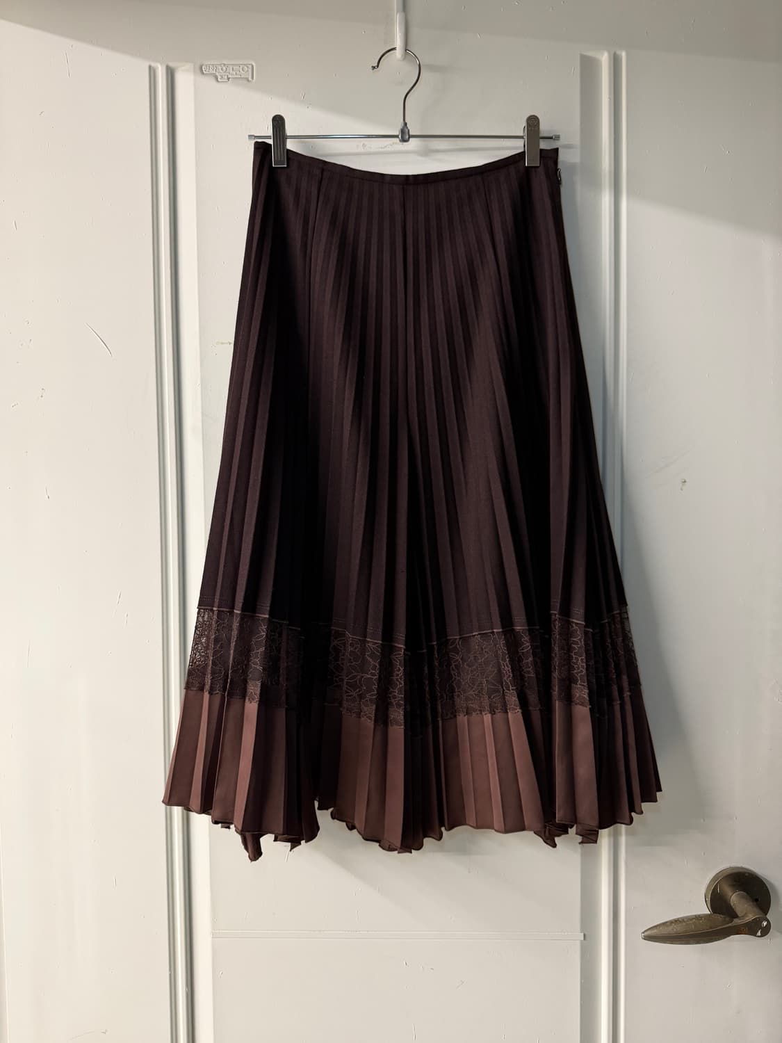 일본빈티지 울 레이스 주름스커트  상품이미지5