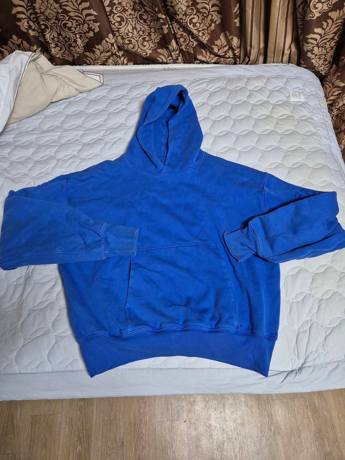 [L] 이지 갭 후드 블루 파랑색 yzy 칸예 상품이미지1