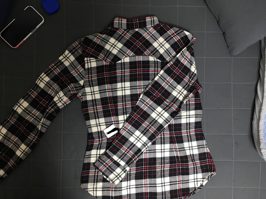 티니위니 블랙레드 체크 셔츠 상품이미지2