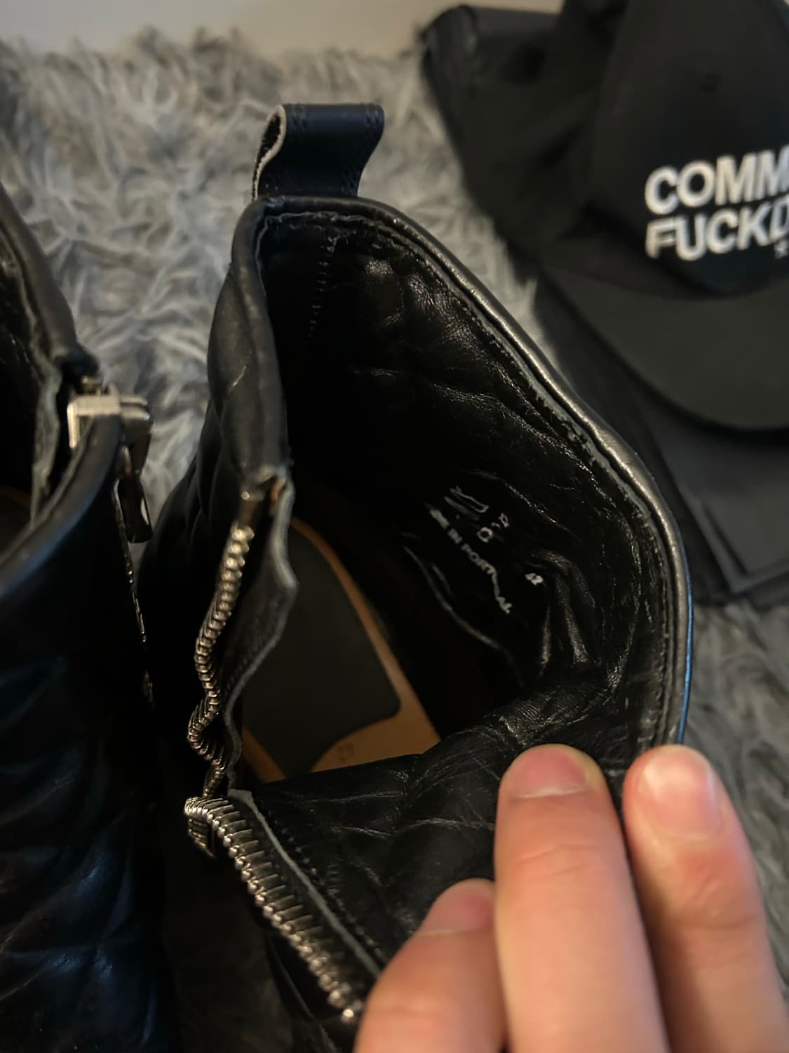 Balmain 2014ss 퀄팅 메탈 실버 부츠 상품이미지6