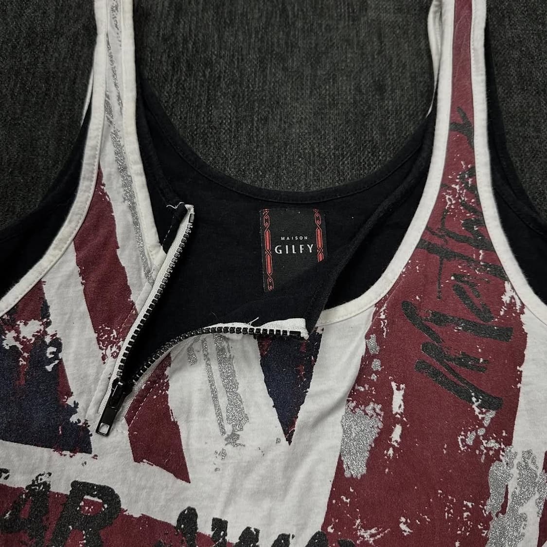 maison gilfy unionjack sleeveless 상품이미지2