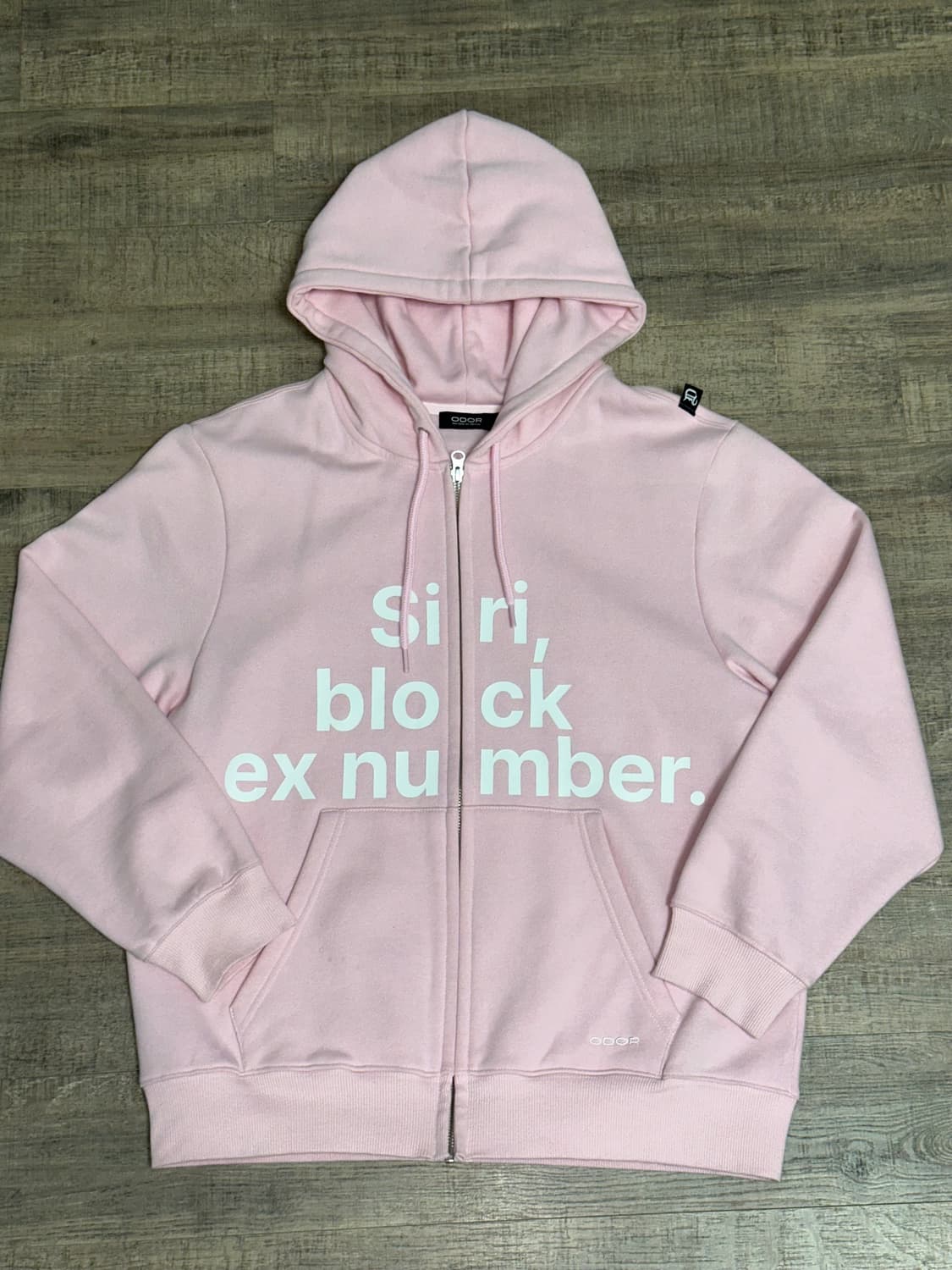오도어 (ODOR) 핑크 후드집업 상품이미지1