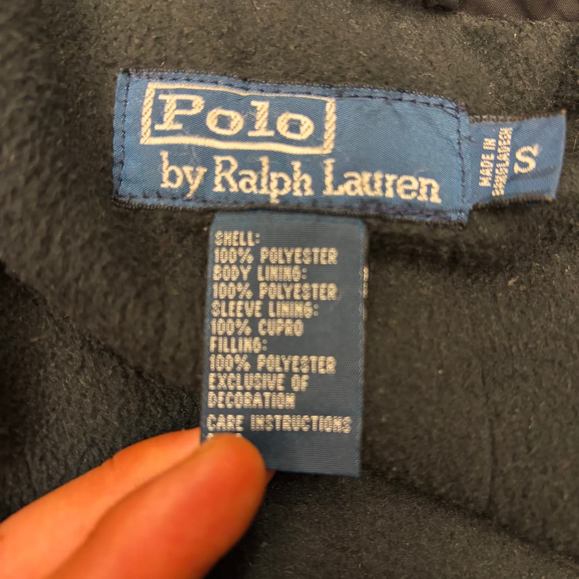 폴로 랄프 로렌 블랙 폴르쉘 페리 자켓 S 상품이미지9