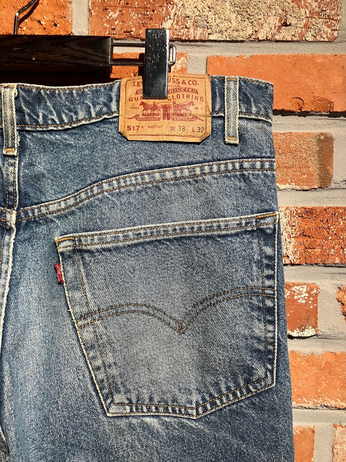 90s USA 빈티지 리바이스 517 부츠컷 데님 팬츠 상품이미지6