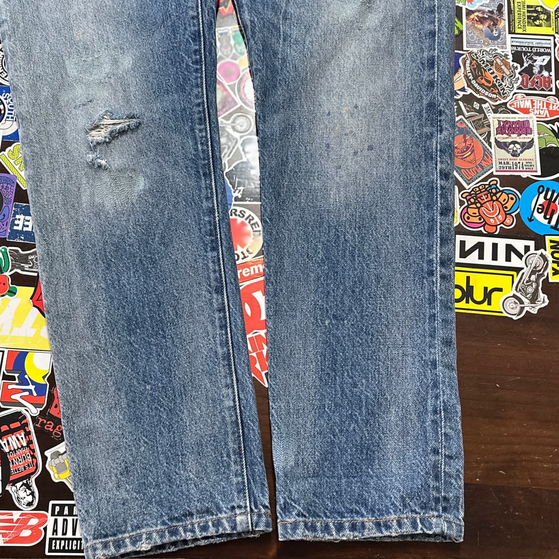 리바이스 501CT 블루 진 데님 팬츠 27 상품이미지6