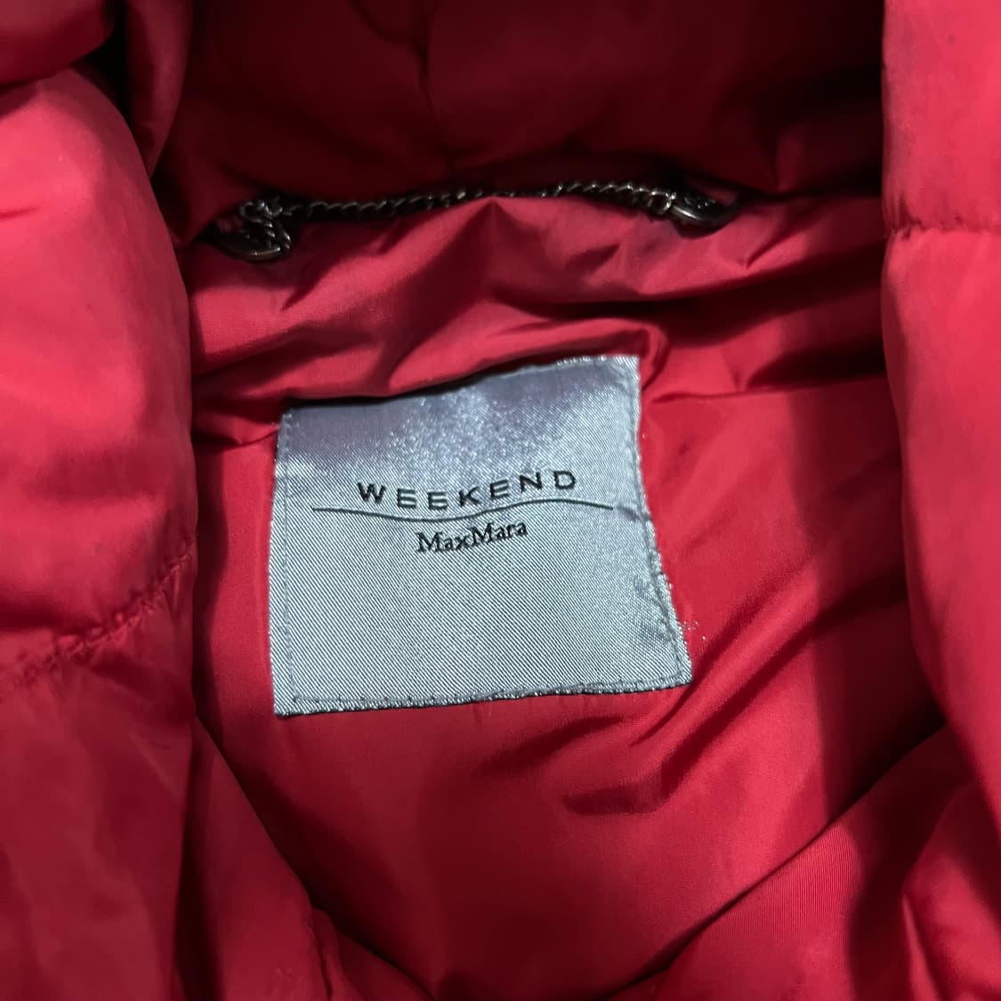 막스마라 위켄드 여성 후드 롱 코트패딩 점퍼 [레드] 36(S/90) 상품이미지4