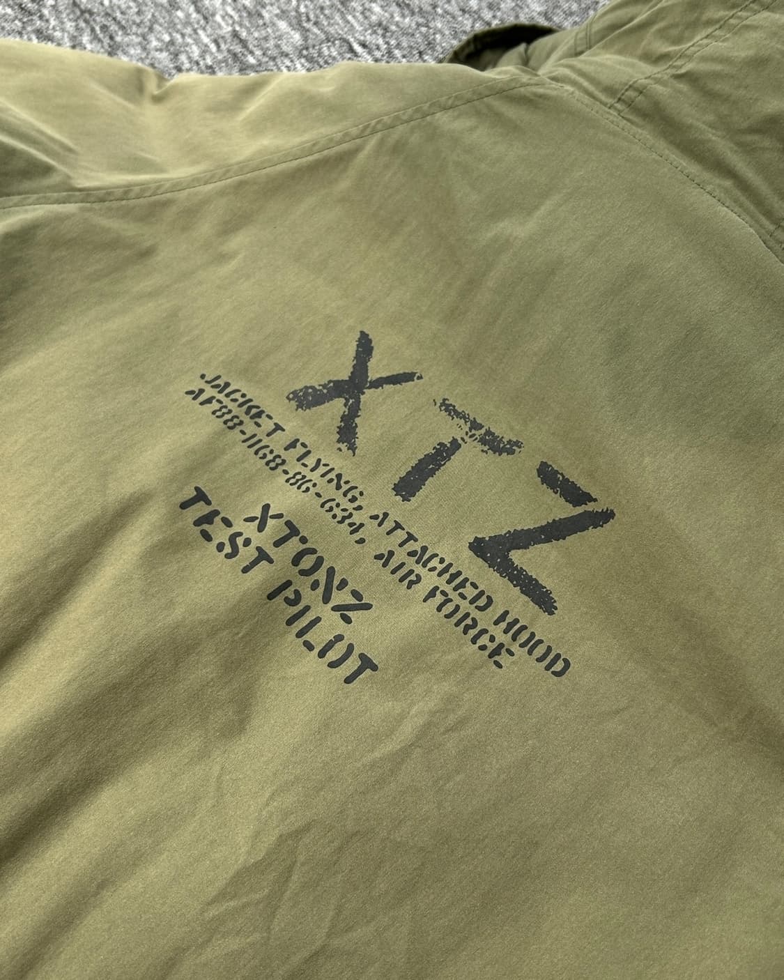 XTONZ 엑스톤즈 테스트 파일럿 헤비 파카 야상  상품이미지3