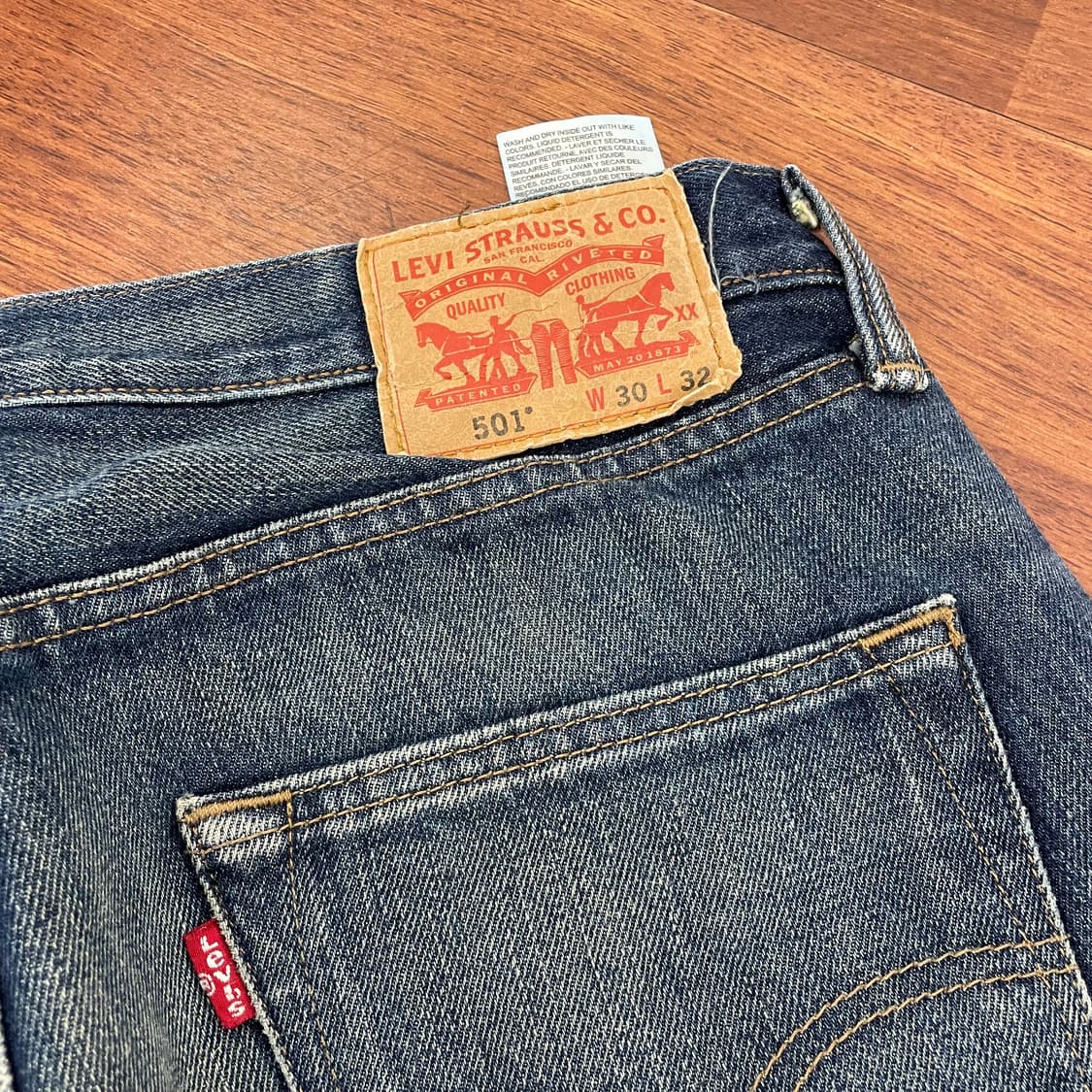 리바이스 501 중청 데님팬츠 상품이미지3
