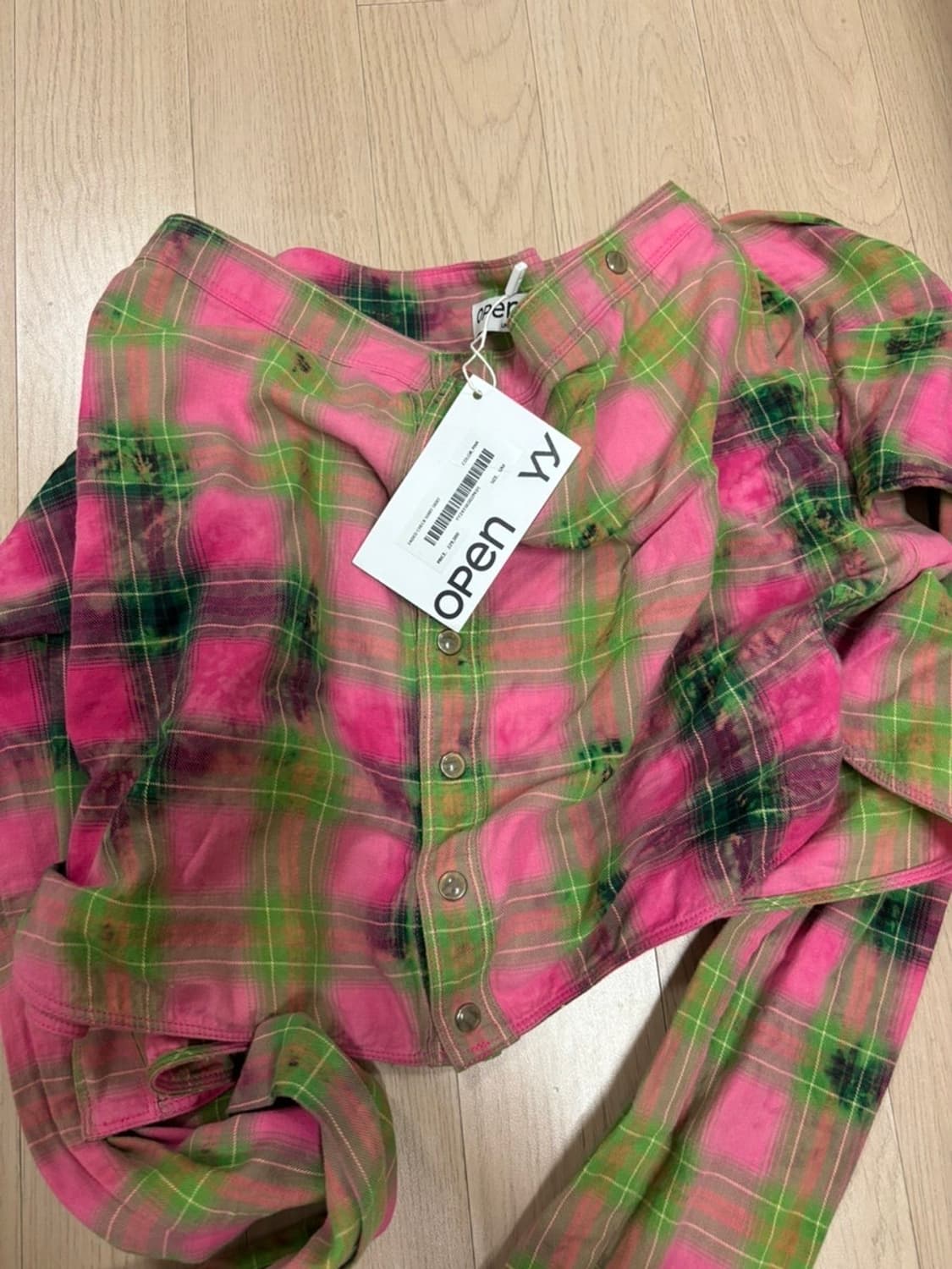 오픈와이와이 체크 셔츠 상품이미지3